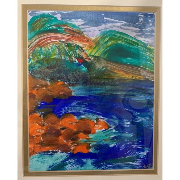 Framed Tamara Lauder 2007 Original Monotype - Picture 4 of 4